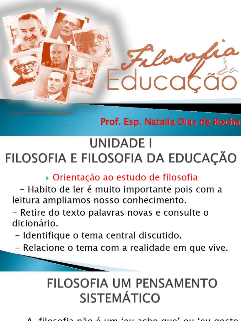 Filosofia e Educação: Reflexões Críticas | PDF | Conhecimento | Pedagogia