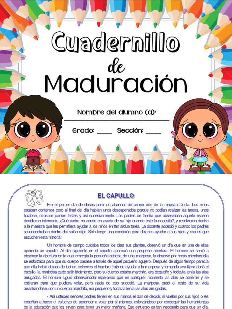 Cuadernillo de Maduración Primer Grado | PDF | Color