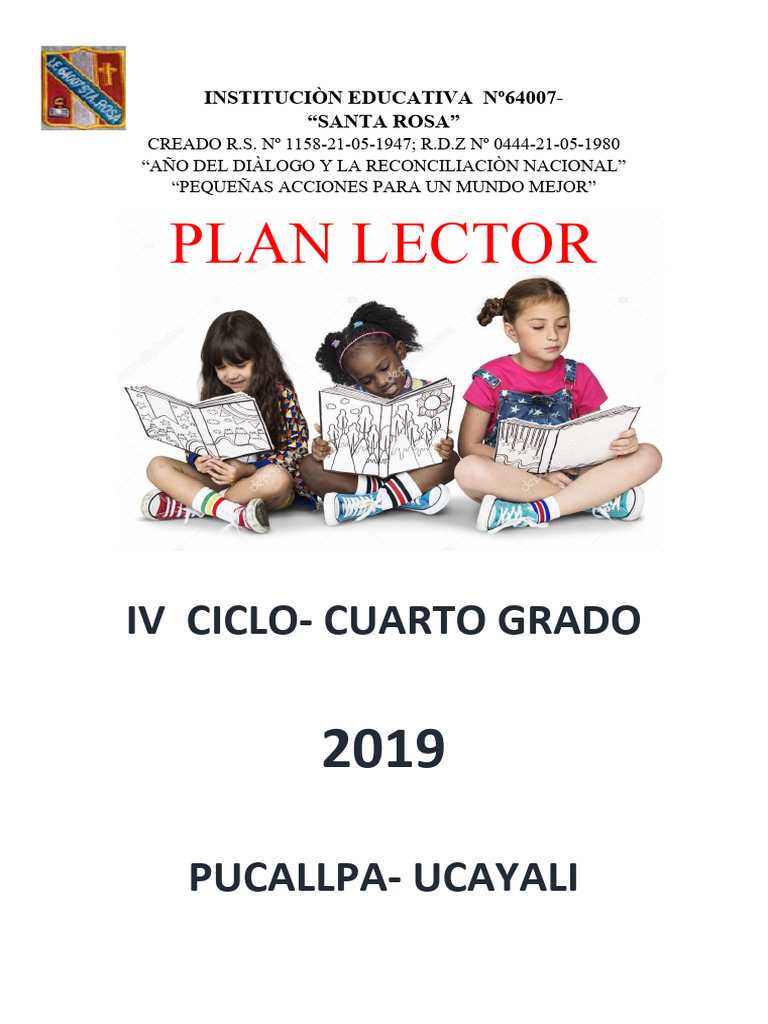 Plan Lector | PDF | Salón de clases | Comprensión lectora