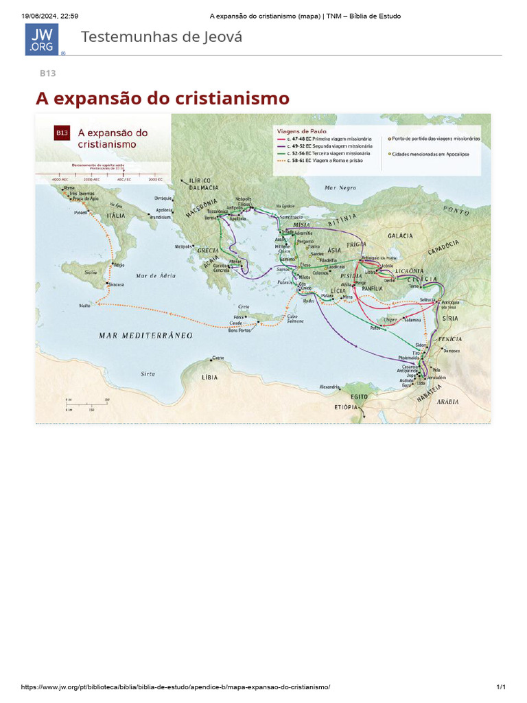 Mapa da Expansão do Cristianismo | PDF