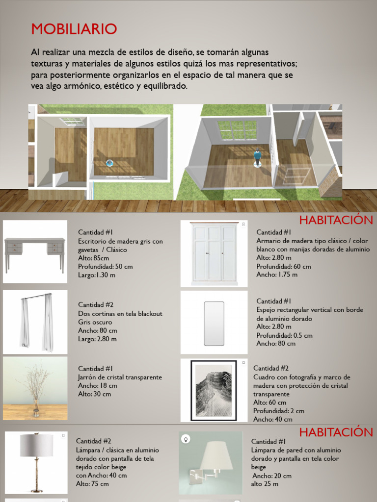 Actividad #11 Diseño de Interiores Mobiliario | PDF | Mueble | Artes ...