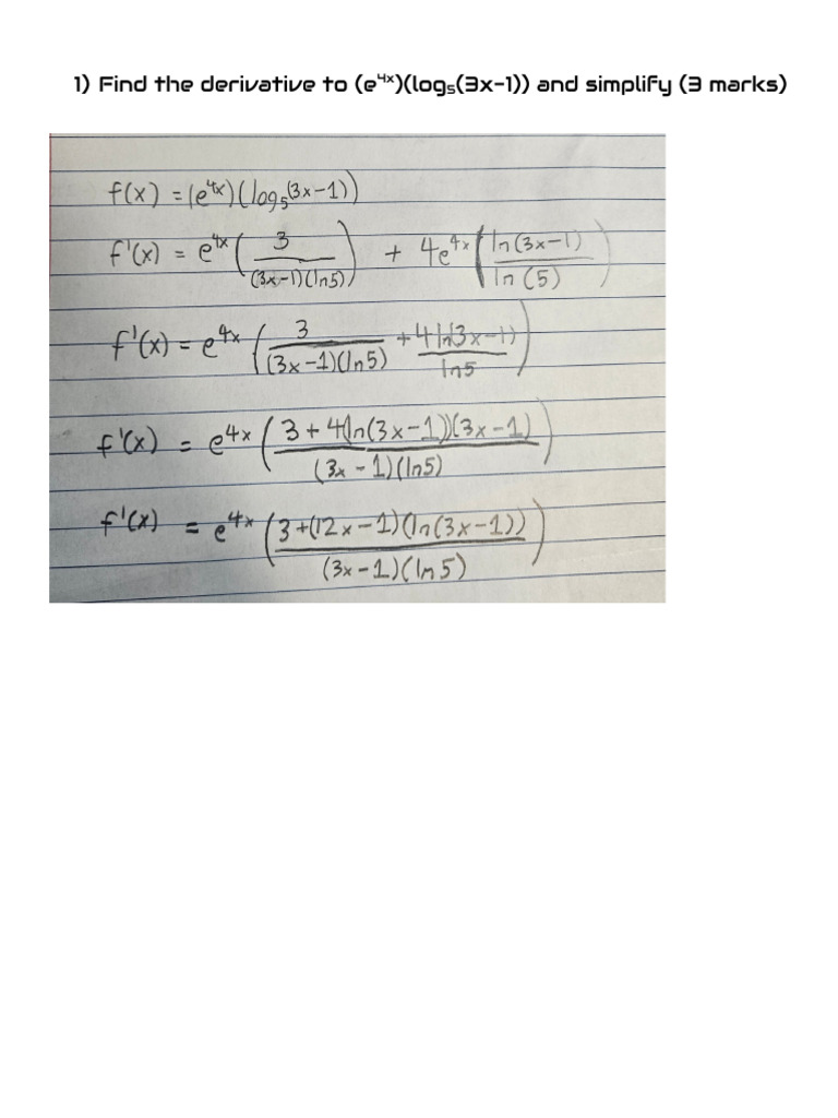 Math Derivatives and Optimization Problems | PDF