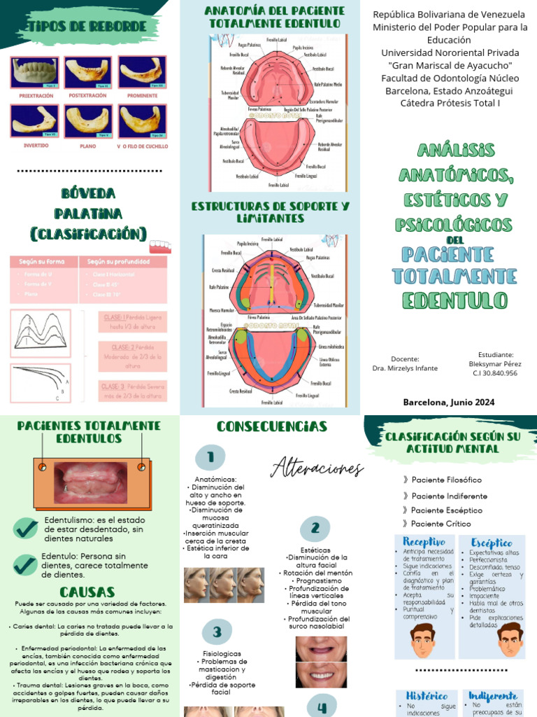 Tríptico Informativo Sobre El Análisis Estético Psicológico y Anatomico ...