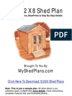 Free 12 X 8 Shed Plan: Click Here To Download 12,000 Shed Plans