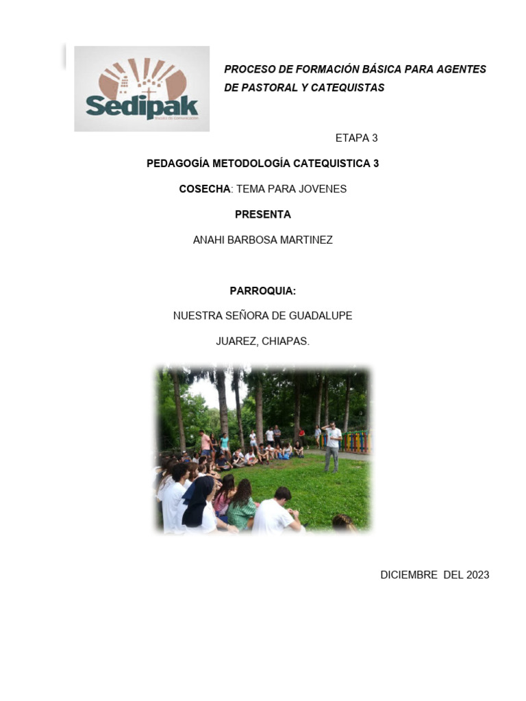 Formación de Agentes de Pastoral Juvenil | PDF | Cristo (título) | Oración
