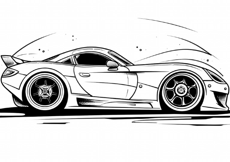 100 Modified Cars Coloring Book Thrills On Every Page | PDF