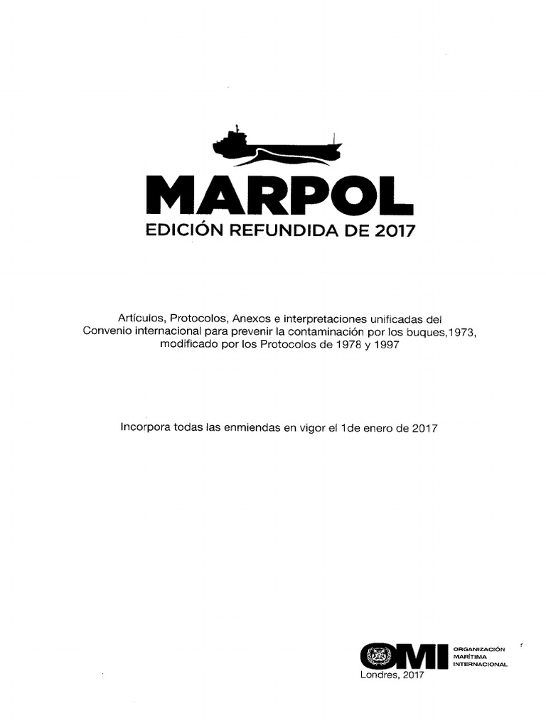 Marpol 2017 | PDF