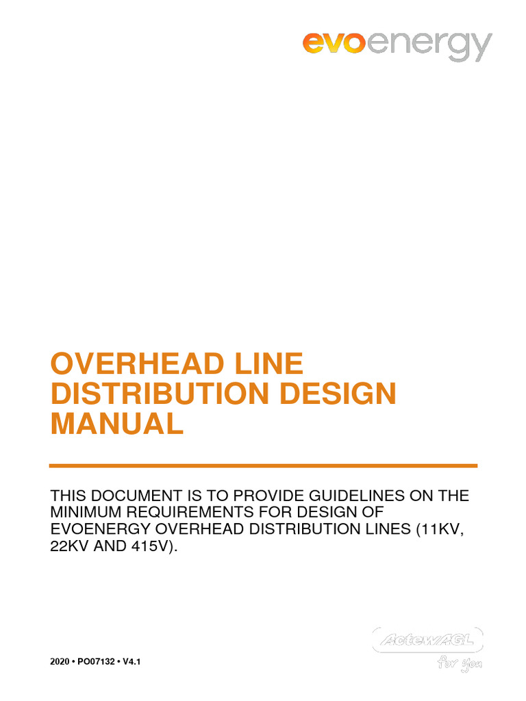 Evoenergy Overhead Line Design Manual | PDF | Reliability Engineering ...