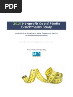 Nonprofit Social Media Benchmarks Study 2010