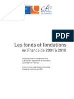Les fonds et fondations en France de 2001 à 2010
