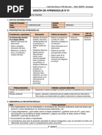 3° Grado - Sesiones Del 05 Al 09 de Junio