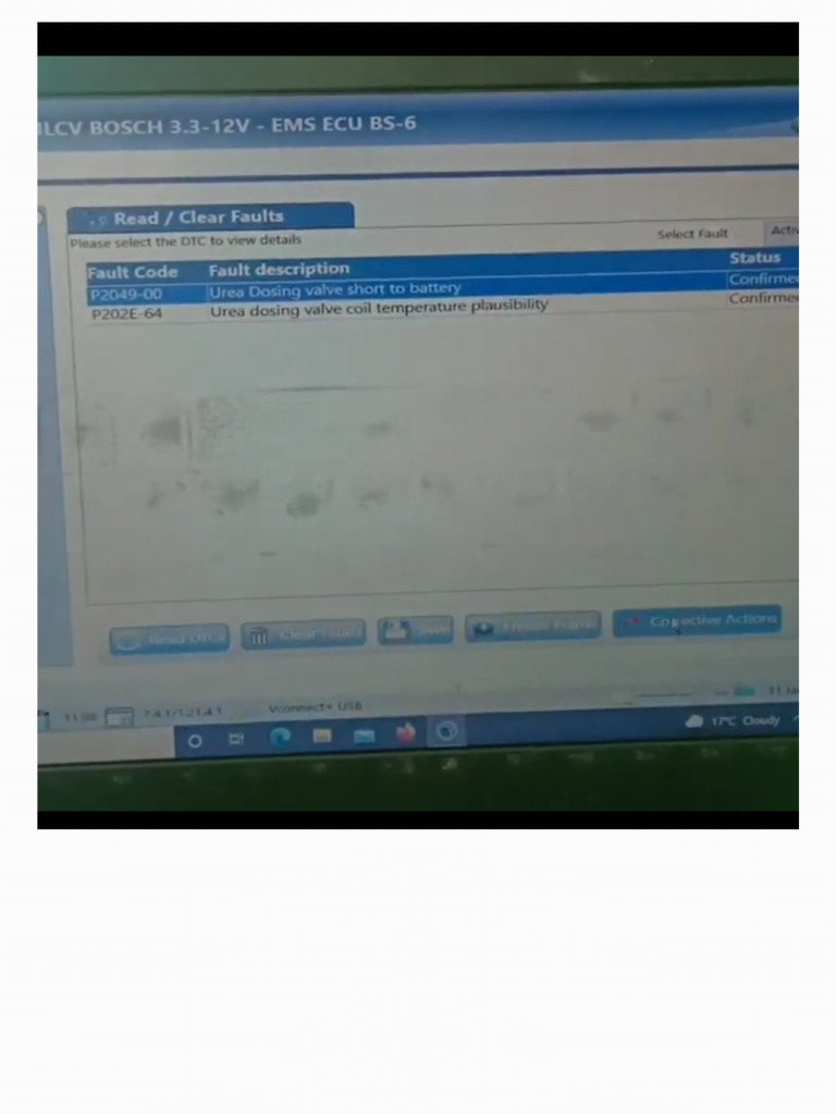U1617 83 Fault Code Tata Motors