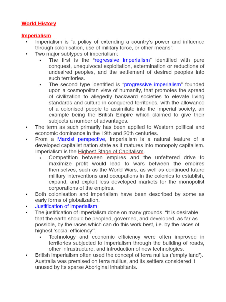 Understanding Imperialism and Colonialism | PDF | Imperialism | Colonialism