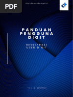 Panduan Registrasi User Aplikasi Digit | PDF | Komputer