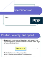 Motion in One Dimension Explained