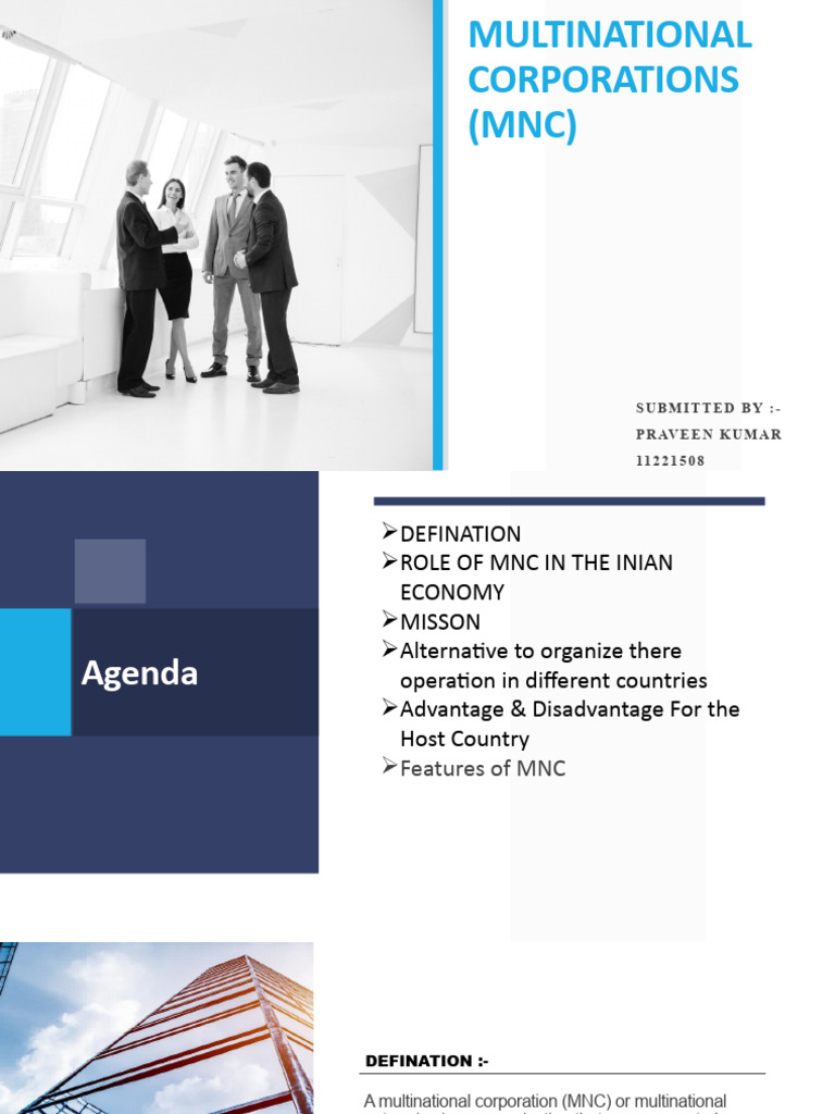 Multinational Corporations (MNC) | PDF | Multinational Corporation ...
