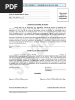 Job Shadowing Dentistry Certificate of Attendance | PDF | Dentistry ...