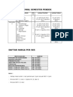 Jadwal Dan Tarip Sp Jurusan Kebidanan Revisi