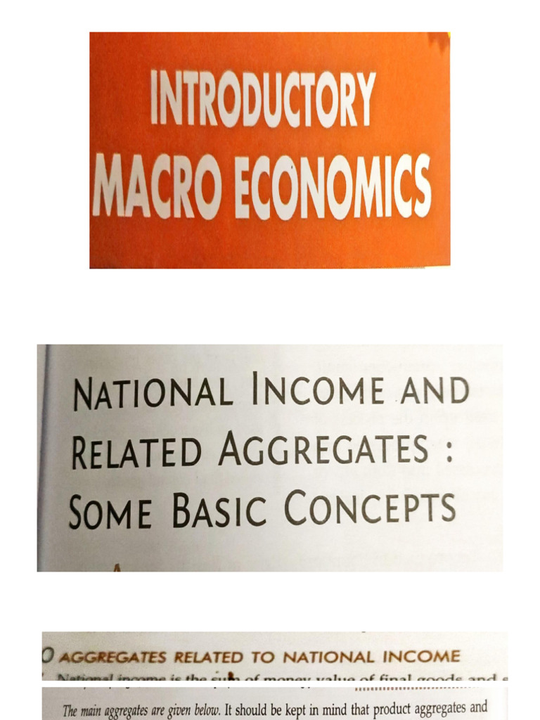 Chapter 3 National Income and Related Aggregates | PDF
