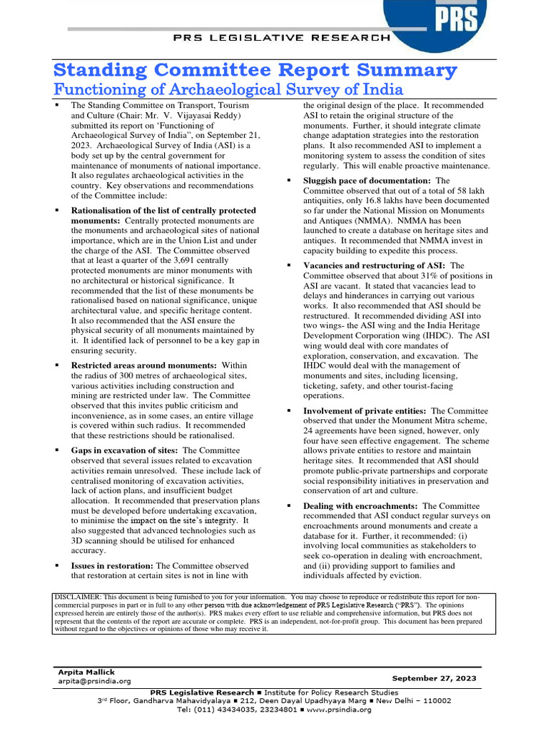 On Functioning of ASI | PDF