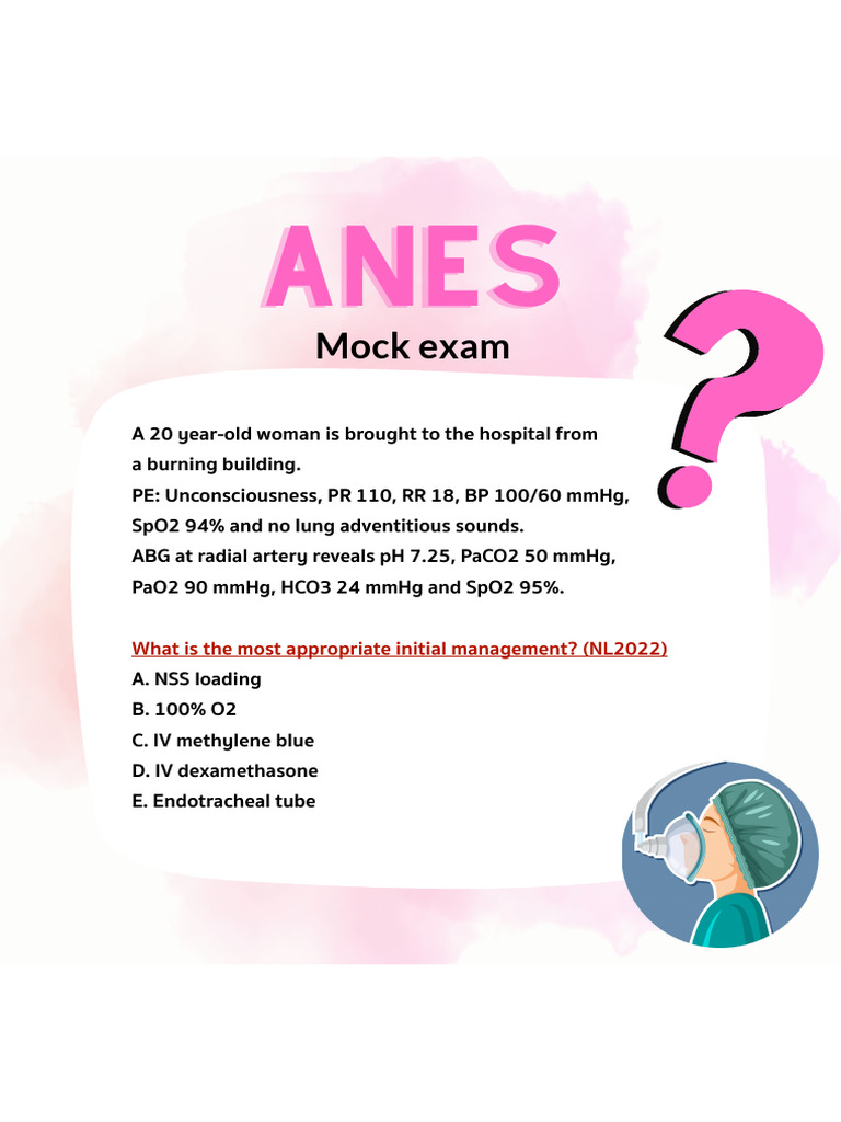 Anes Anes: Mock Exam | PDF