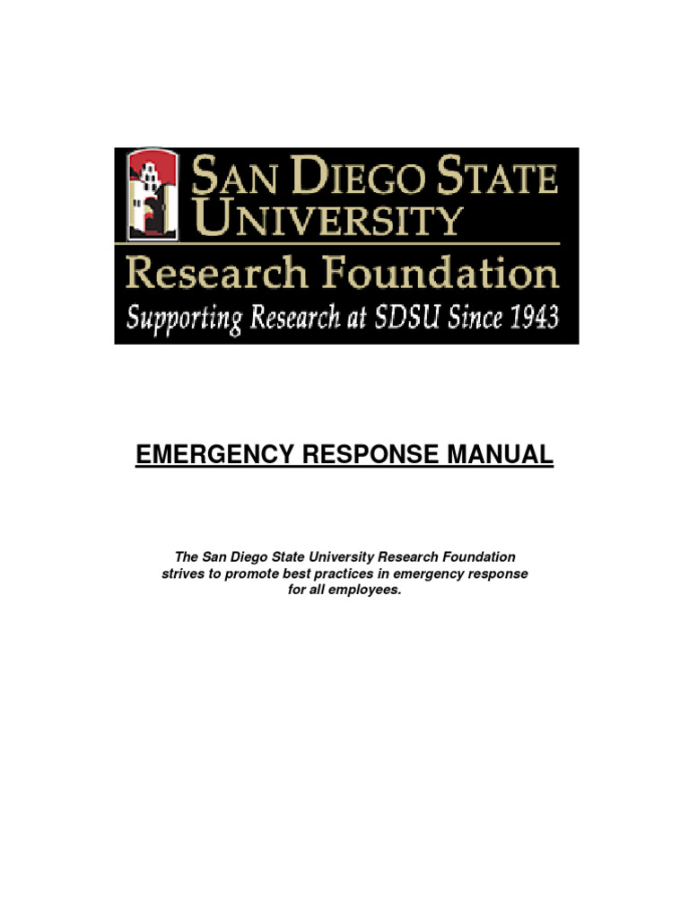 Facilities Emergency Response Manual | PDF | Flood | Radioactive