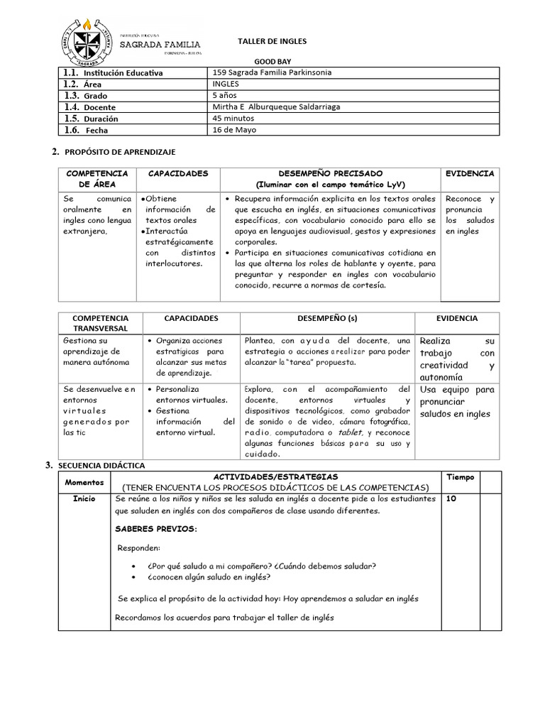 Sesion good bay pdf evaluaci n cognici n