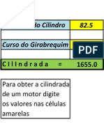 Cálculo de Cilindrada