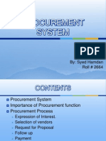Procurement System