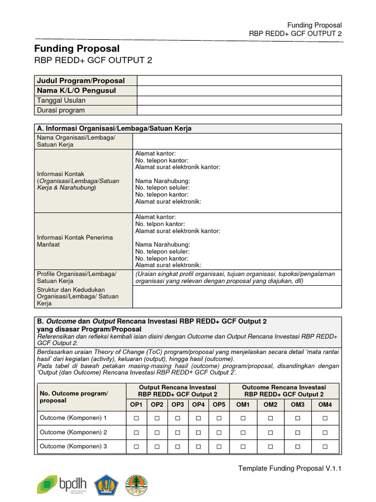 Proposal Pendanaan RBP REDD+ GCF | PDF