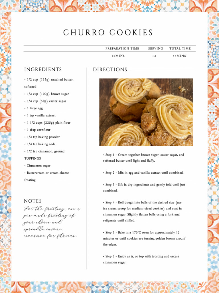 Churro Cookies | PDF