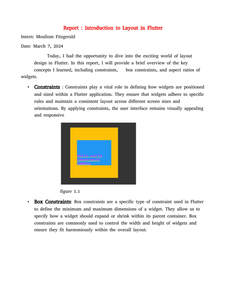 Understanding Flutter Layout Concepts | PDF