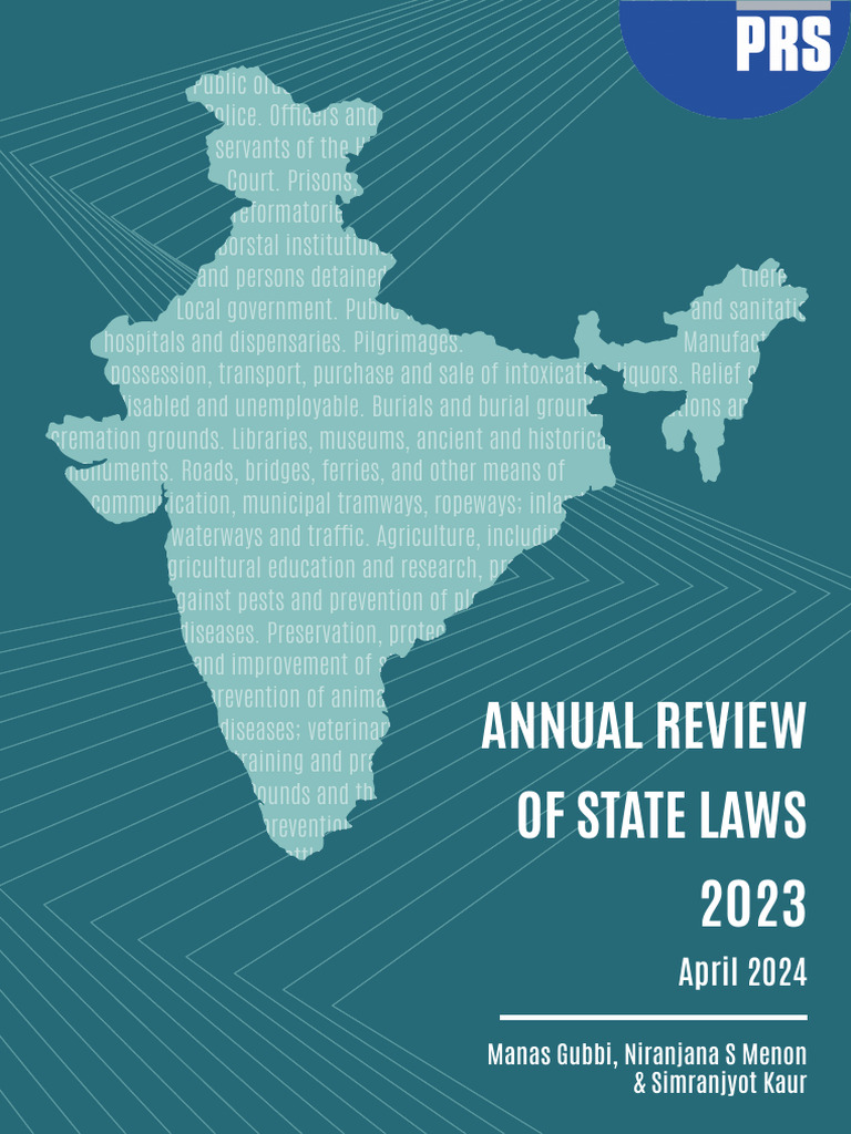 Annual Review-State Laws 2023 | PDF | Committee | Bill (Law)