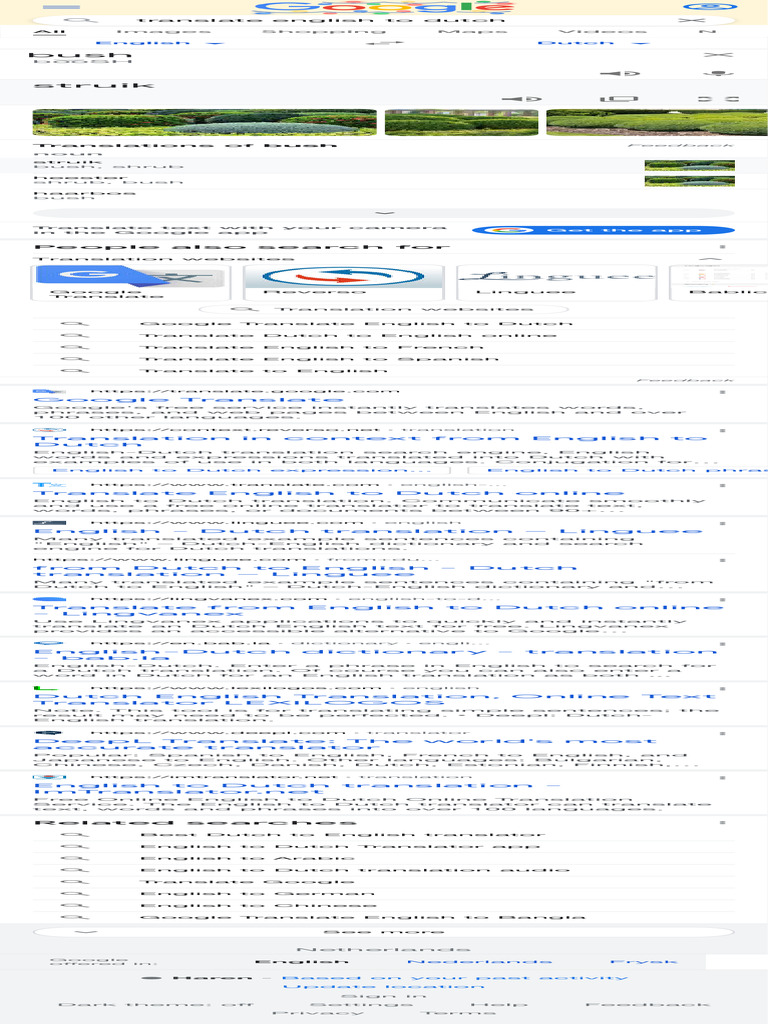 Translate English To Dutch - Google Search | PDF | English Language
