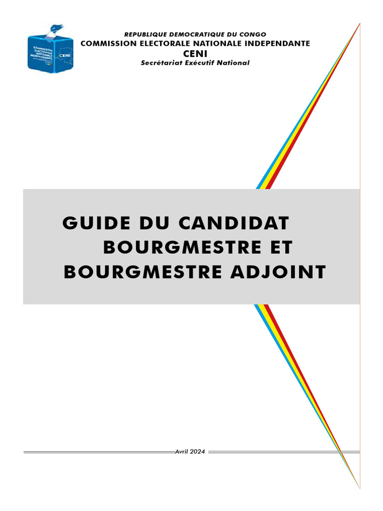 Guide pour devenir bourgmestre en RDC | PDF | Élections | Événements ...