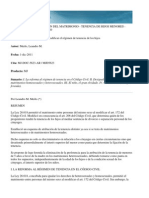 Acerca de la necesidad de modificar el régimen de tenencia de los hijos