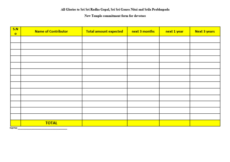 New Temple Donation Form Guide | PDF | Sports & Recreation | Religion ...