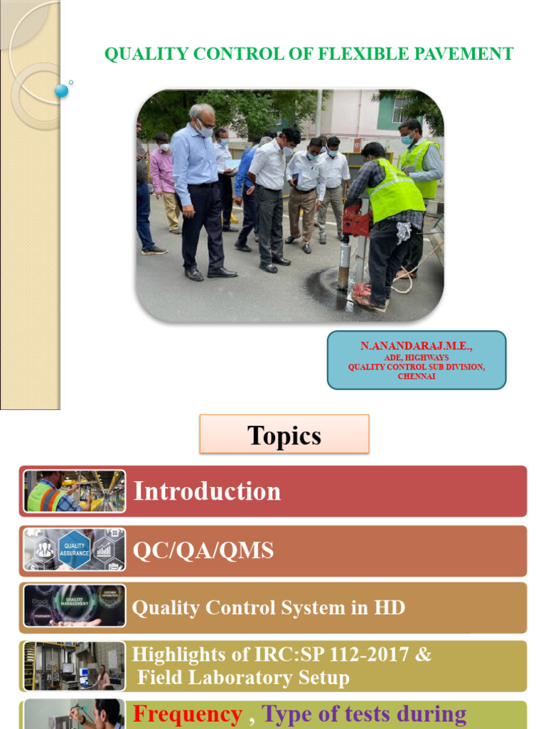 Quality Control in Flexible Pavement | PDF | Road Surface | Quality ...