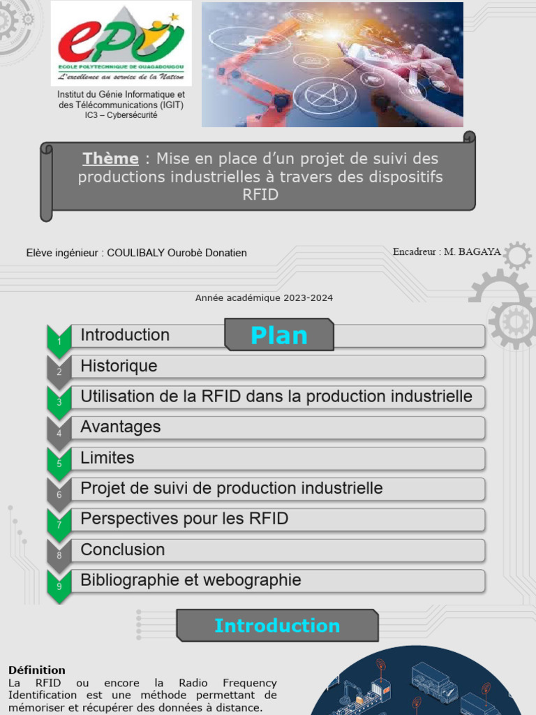 Suivi industriel avec la technologie RFID | PDF | Radio-identification ...