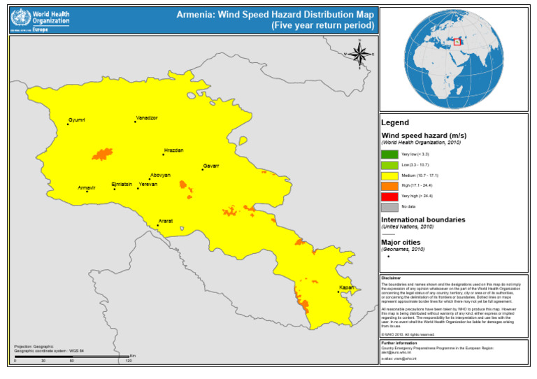 Wind Speed Hazard Distribution Map (2010) PDF