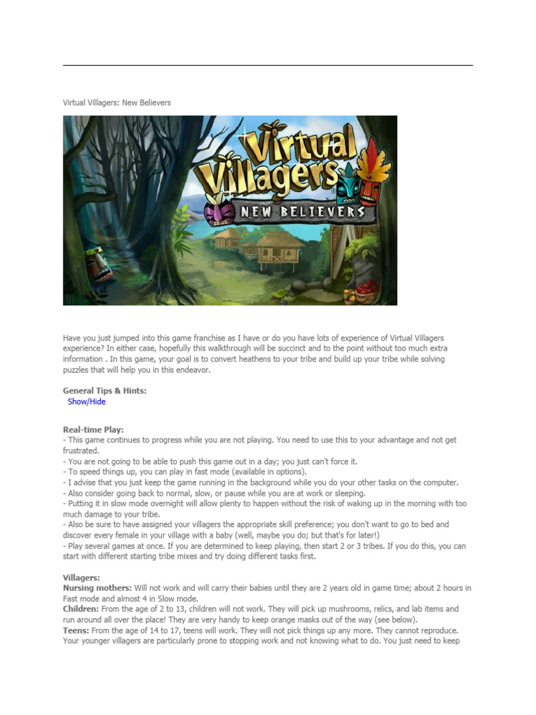 Virtual Villager 5 The New Believers | PDF | Self-Improvement