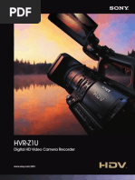 Hvr-Z1U: Digital HD Video Camera Recorder