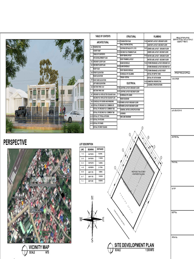 Two-Storey Apartment Building Plans | PDF | Door | Building Technology