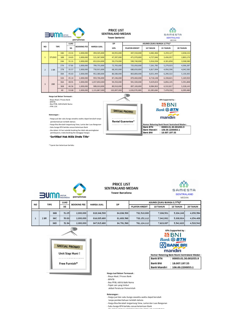 Price List | PDF