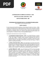 Carta Convite Equidade Racial