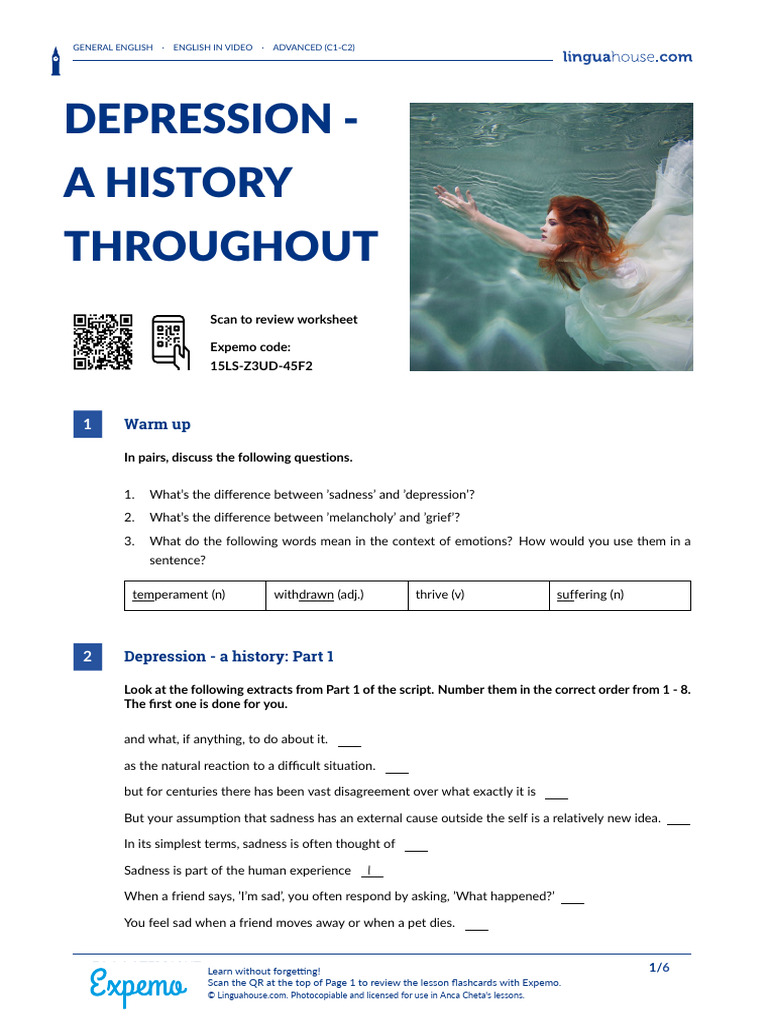 Depression: Historical Perspectives | PDF | Emotions | Psychology