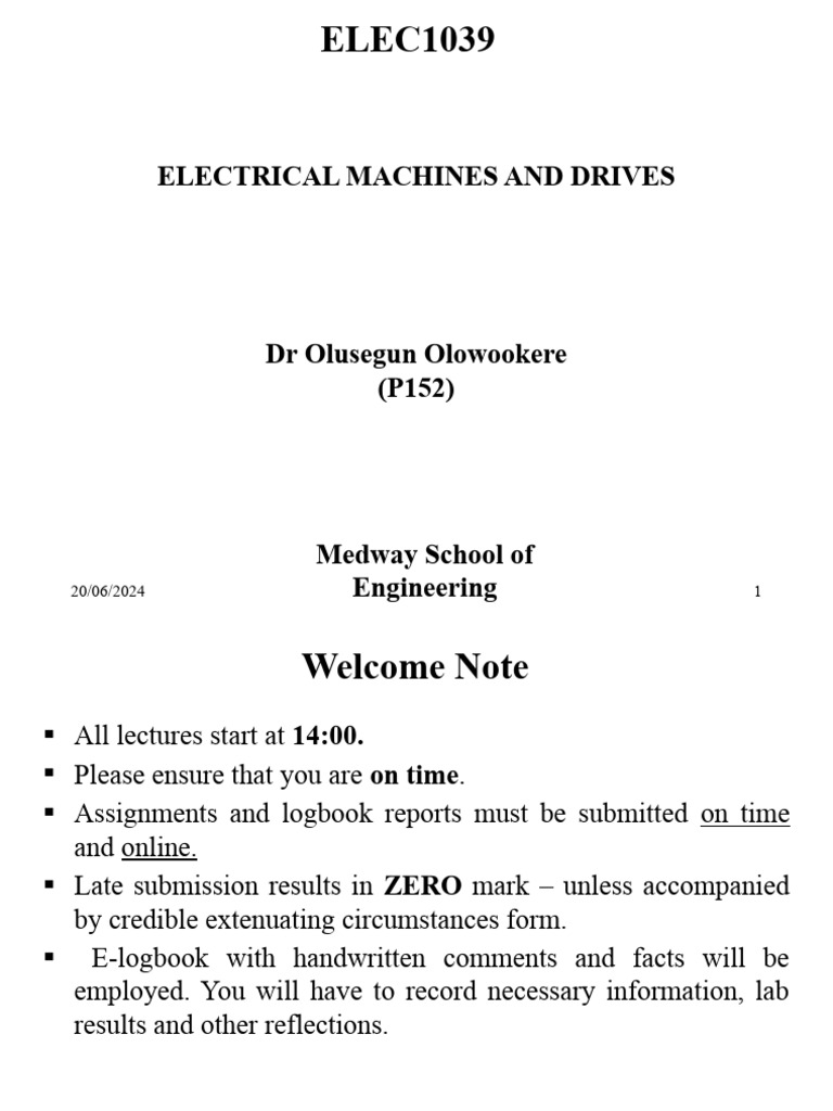 Lecture 1 - Induction Motor | PDF | Electric Motor | Electromagnetic ...