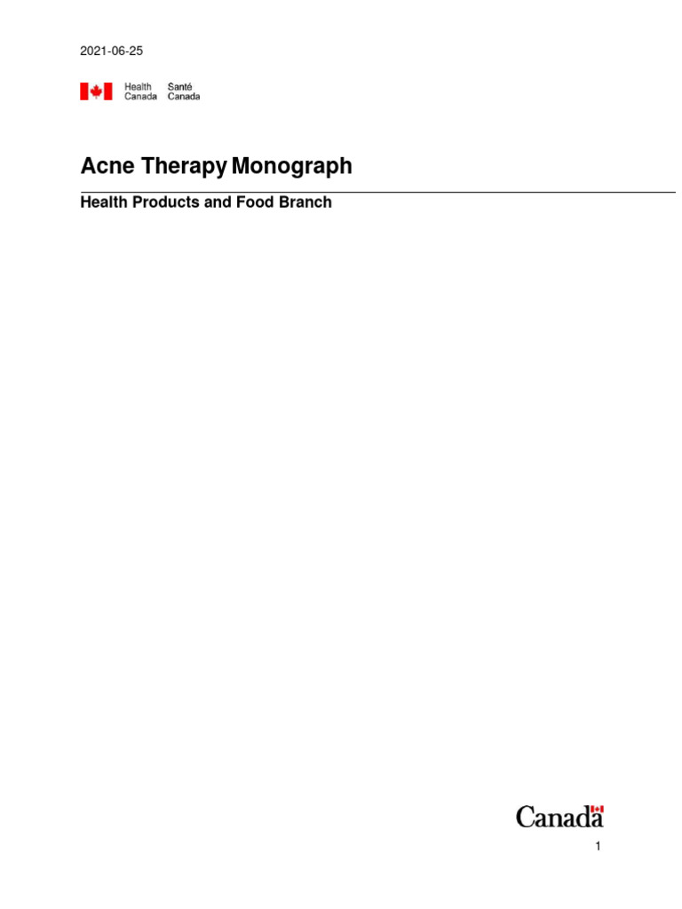 Acne Therapy Product Guidelines 2021 | PDF | Pimple | Topical Medication