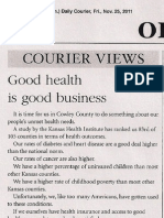 Courier Views: Good Health Is Good Business