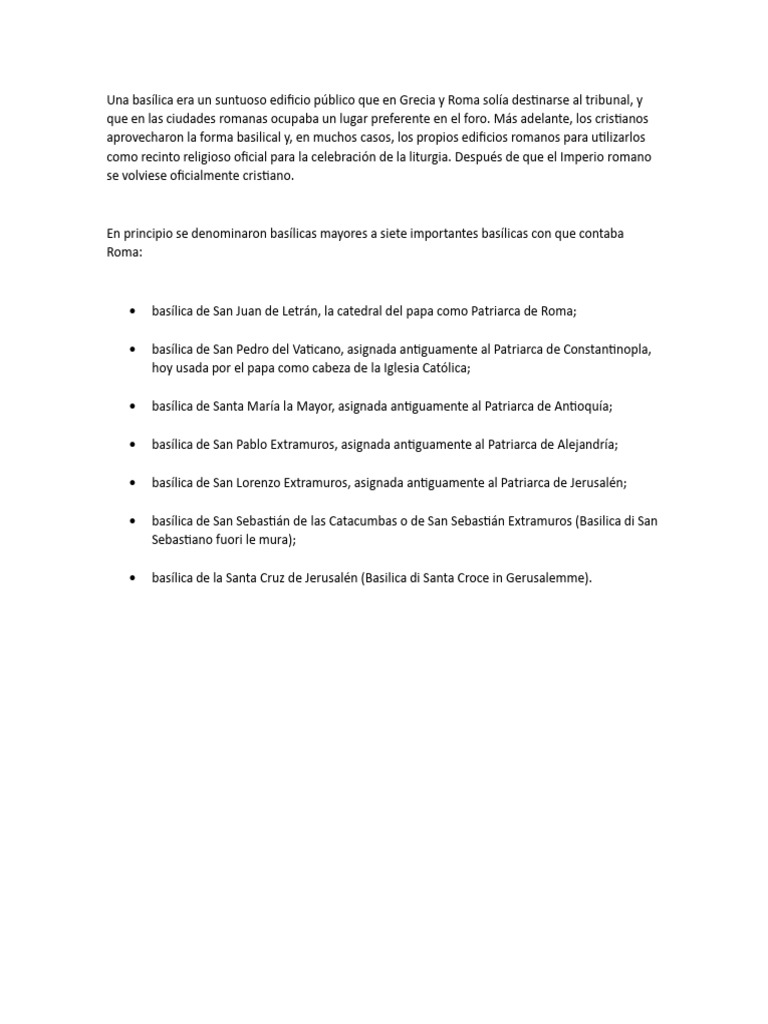 Basílicas | PDF